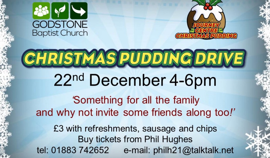 Christmas Pudding Drive - Flyer